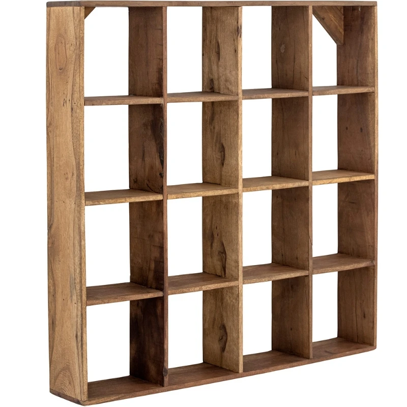 Tilo Wandregal, Braun, Recyceltes Holz 82064059 by Bloomingville color Svart