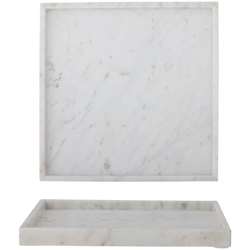 Majsa Tablett, Weiß, Marmor 82068109 by Bloomingville color Svart