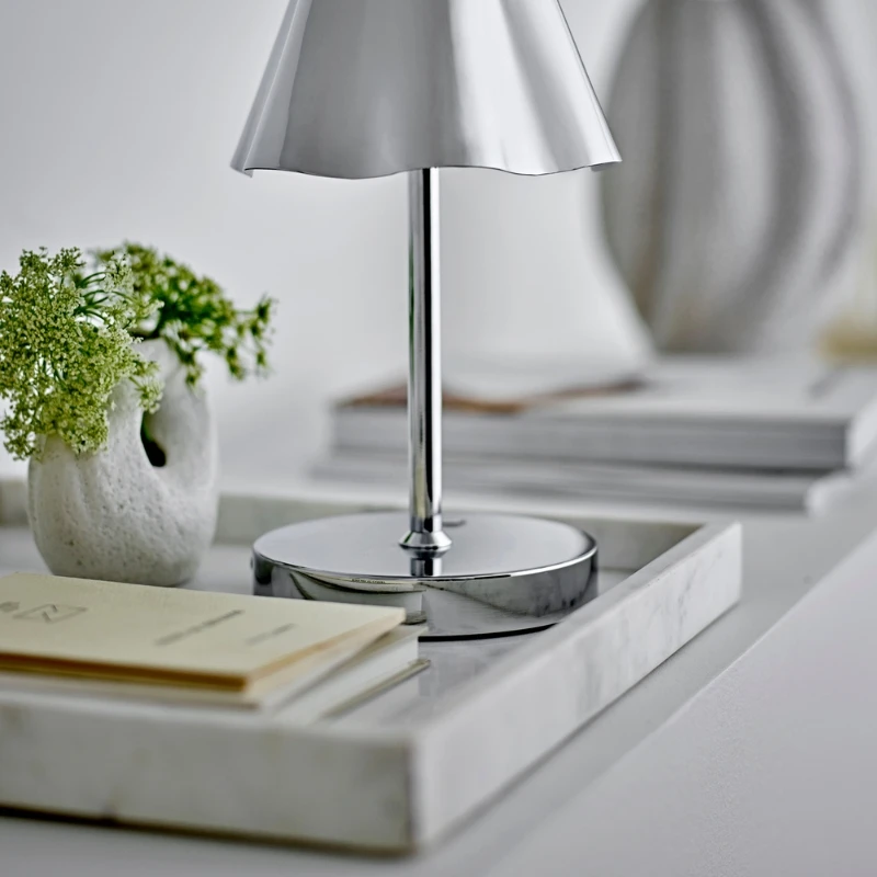 Majsa Tablett, Weiß, Marmor 82068109 by Bloomingville color Svart