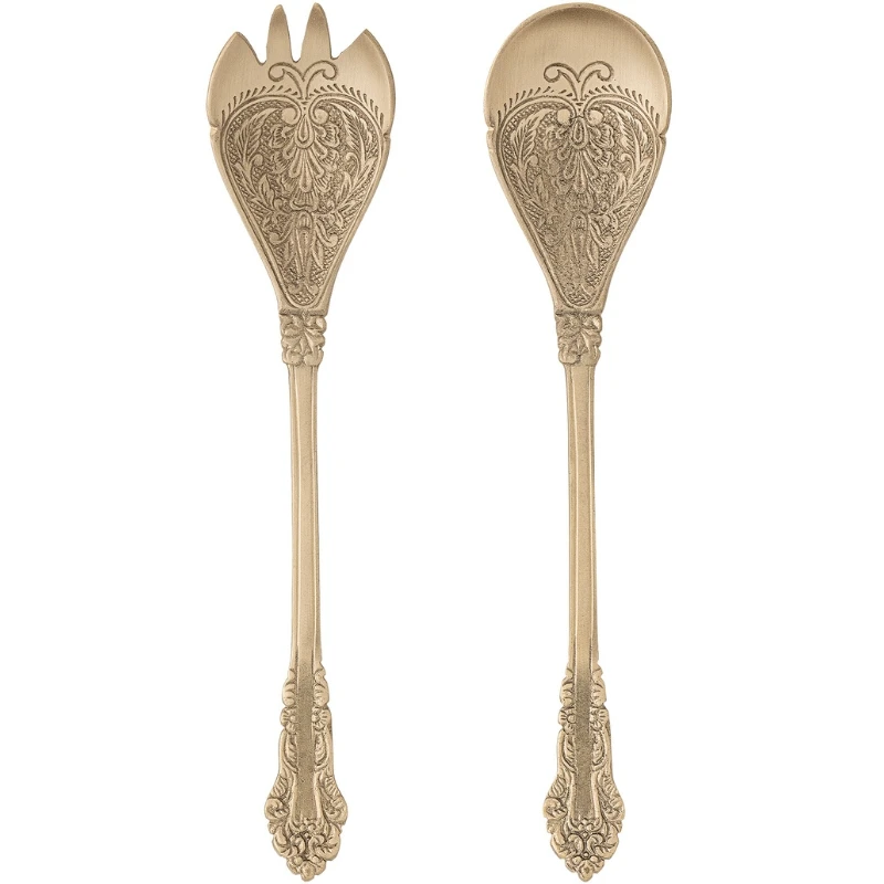 Kalima Salatbesteck, Messing, 2-tlg. 82068417 by Bloomingville color Svart
