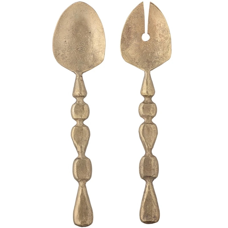Edi Salatbesteck, Messing, Metall 2er-Set 82068688 by Bloomingville color Svart