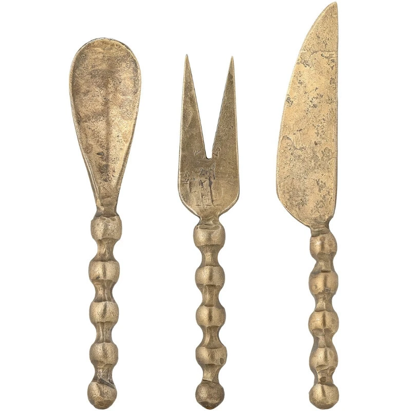 Haolin Käseset, Messing, Metall 3-tlg. 82068619 by Bloomingville color Svart