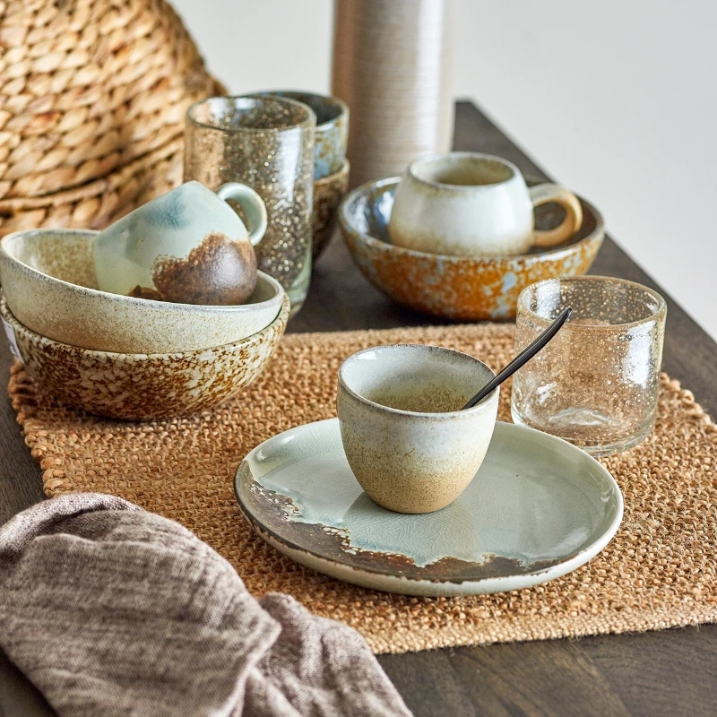 Paula Tasse, Natur, Steingut 82072062 by Bloomingville color Svart