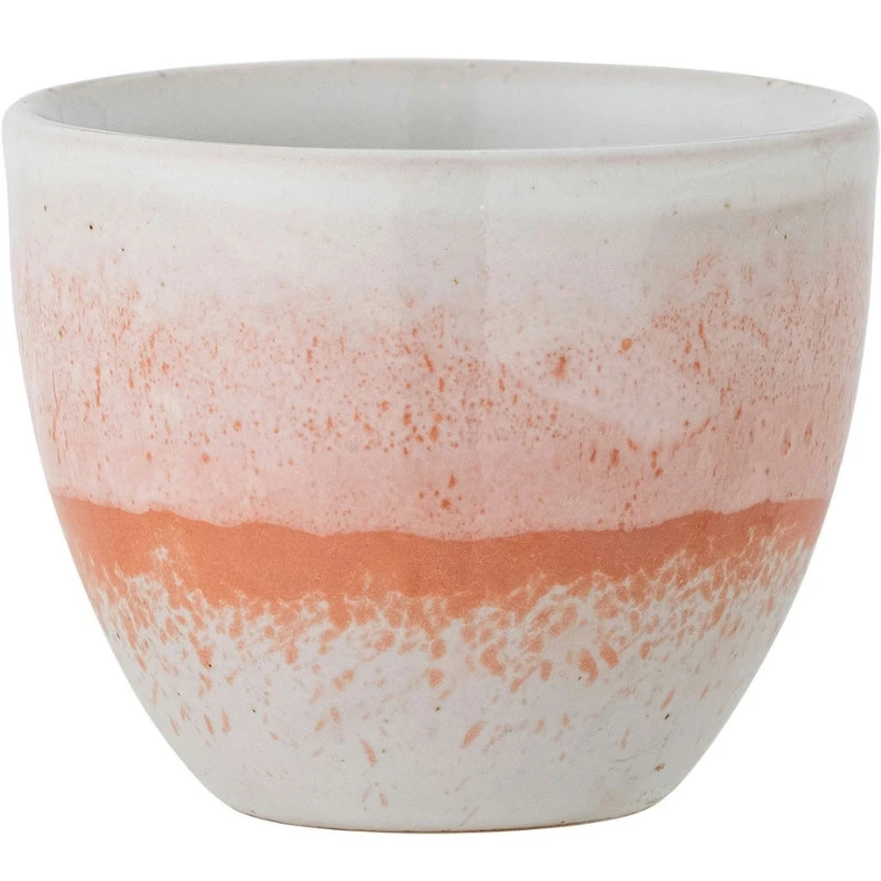 Paula Tasse, Orange, Steingut 82072063 by Bloomingville color Svart