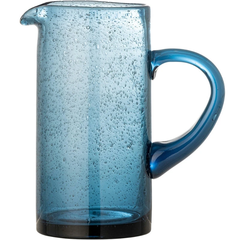 Tabby Krug, Blau, Glas 82072571 by Bloomingville color Svart