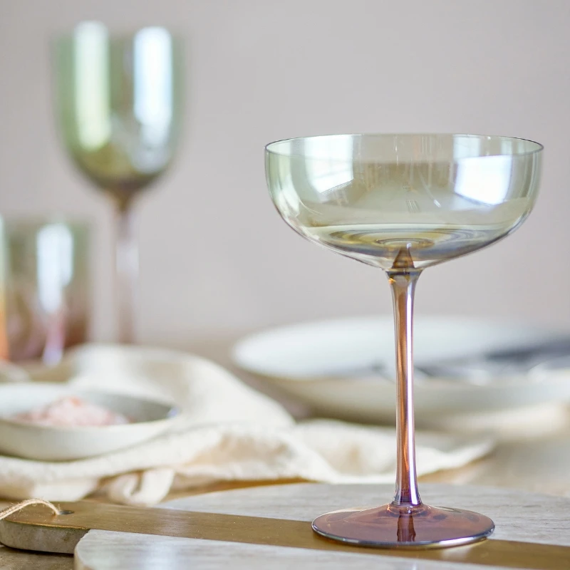 Aston Cocktailgläser, Bronze, Glas 4er-Set 82072593 by Bloomingville color Svart
