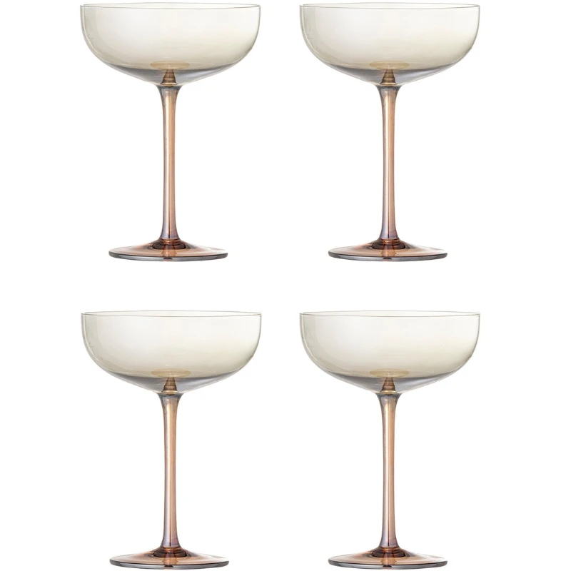 Aston Cocktailgläser, Bronze, Glas 4er-Set 82072593 by Bloomingville color Svart