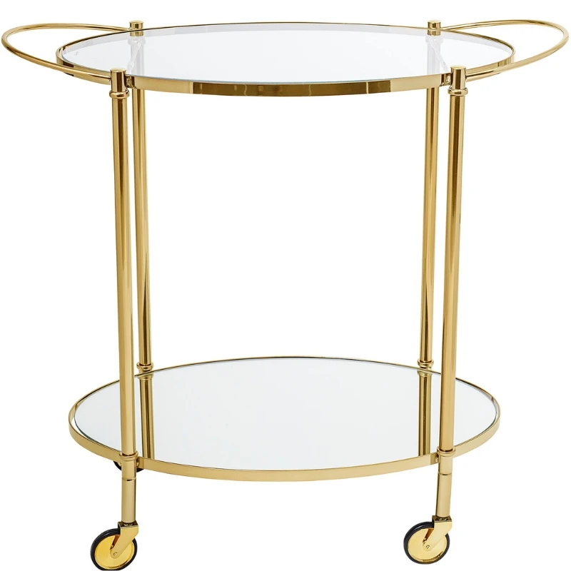 Fine Barwagen, Gold, Glas 89164067 by Bloomingville color Svart