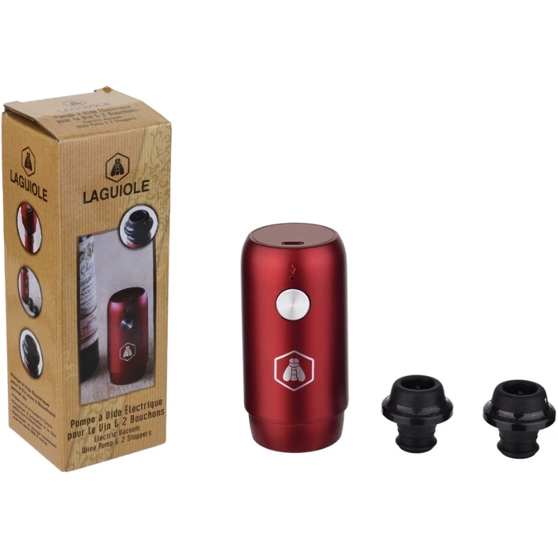 Laguiole Elektrische Weinpumpe mit Stopfen 40269110 by Laguiole color Svart
