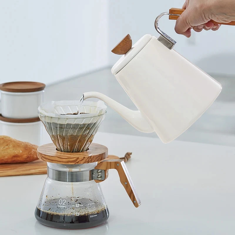 Hario Bona Wasserkocher für Pour-Over BDK-80-W by Hario color Svart