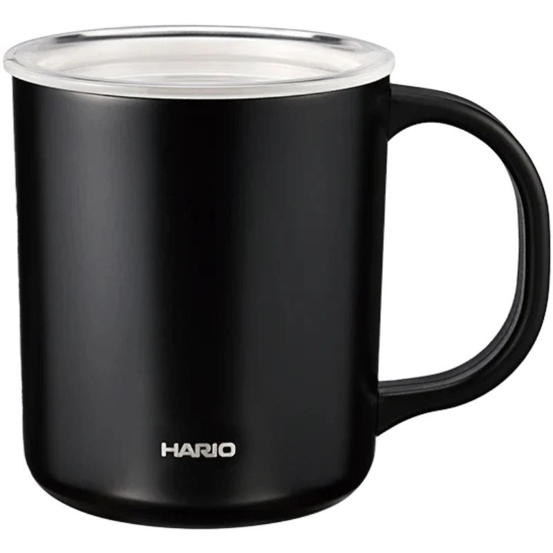 Thermobecher mit Keramikbeschichtung (doppelwandig) – Hario CMG-350-B by Hario color Svart