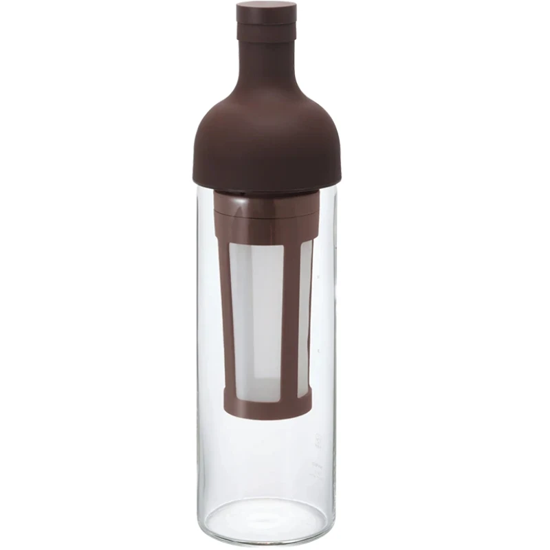 Cold Brew Kaffeeflasche mit Filter Schokobraun – Hario FIC-70-CBR-EU by Hario color Svart