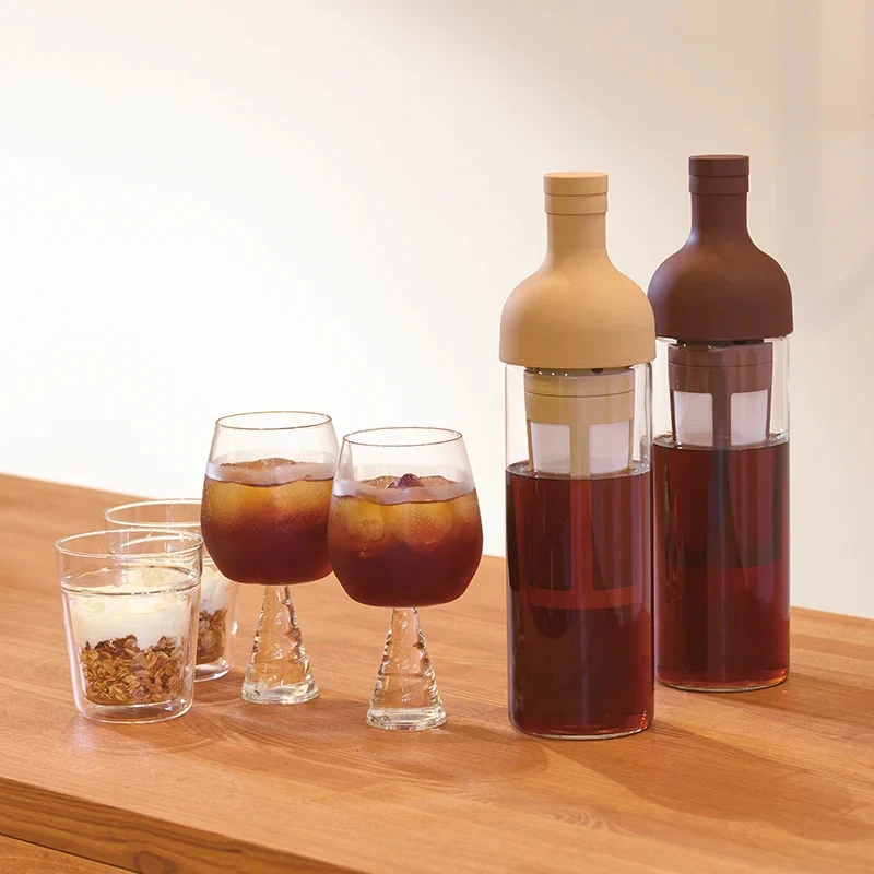 Cold Brew Kaffeeflasche mit Filter Mocca – Hario FIC-70-MC-EU by Hario color Svart