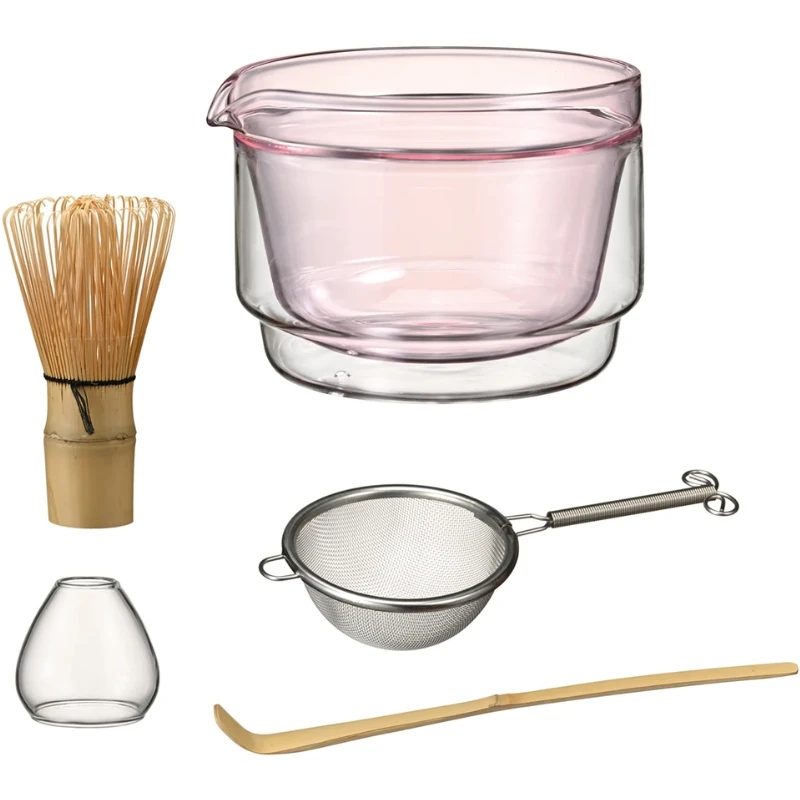 Matcha-Set Pink – Hario MACS-6-PR by Hario color Svart