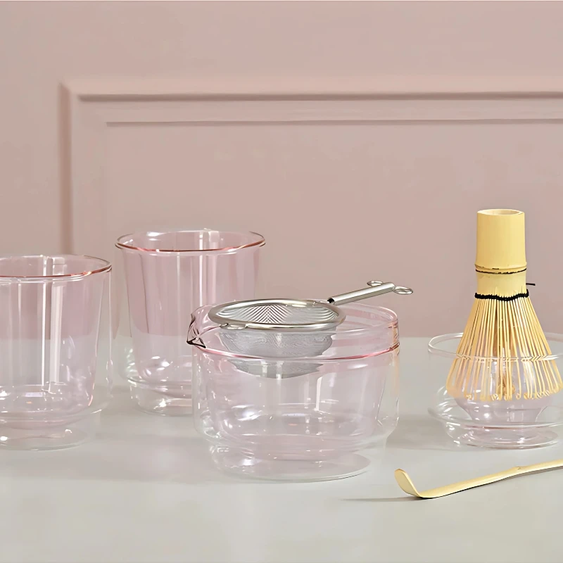 Matcha-Set Pink – Hario MACS-6-PR by Hario color Svart