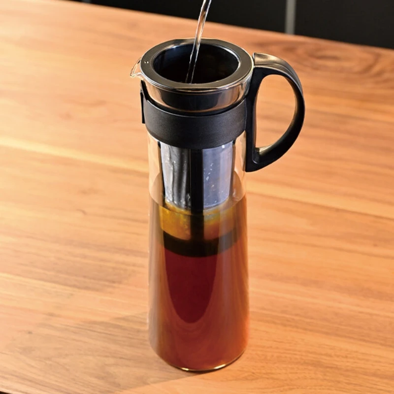 Mizudashi (Cold Brew) Kaffeekanne 14 / Schwarz – Hario MCPN-14-B by Hario color Svart
