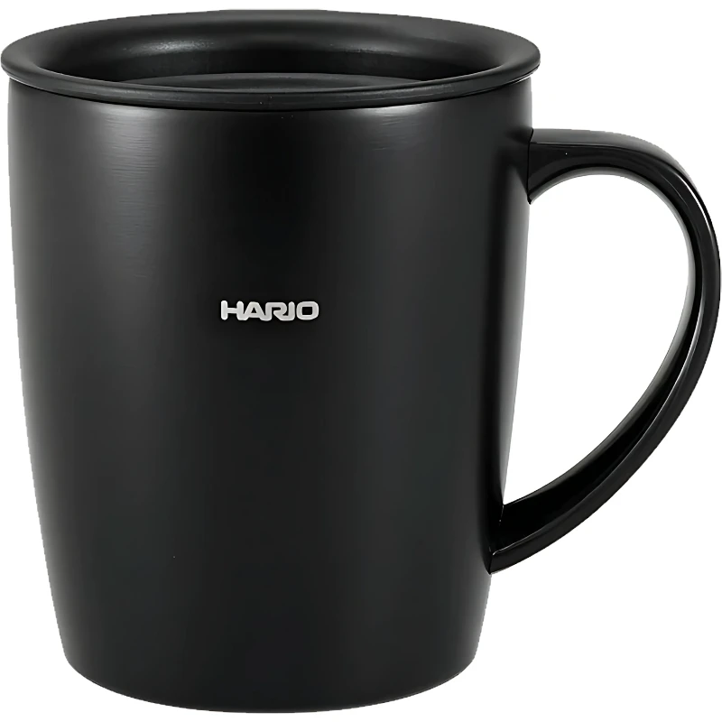 Hario Isolierter Thermobecher mit Deckel 300 ml - Schwarz SMF-300-B by Hario color Svart
