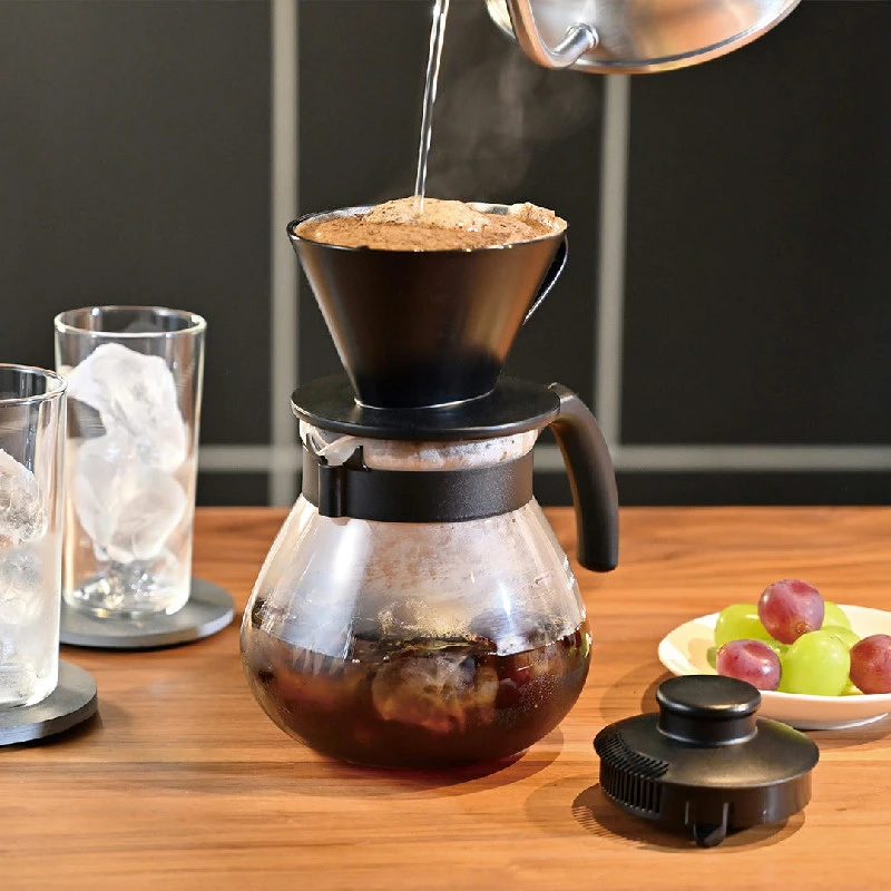 Hario Teco Dripper-Set TCDN-100-B by Hario color Svart