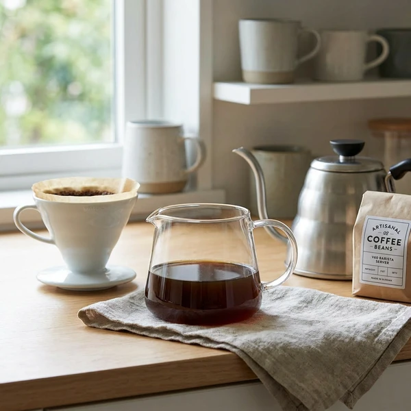 Hario V60 Barista Server 360 ml VBS-36 by Hario color Svart