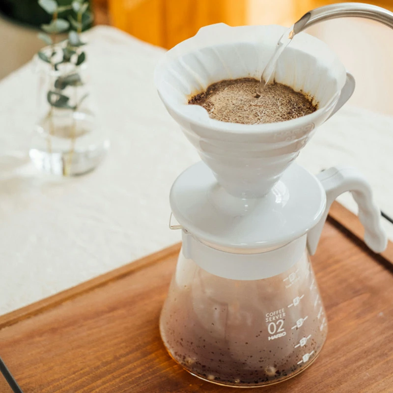 Hario V60 Kaffeeserver 02 Set / Hellgrau VCSD-02-PGR by Hario color Svart