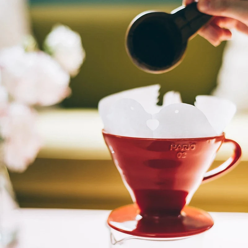 HARIO V60 Kaffeefilter 02 Keramik – Rot VDCR-02-R by Hario color Svart