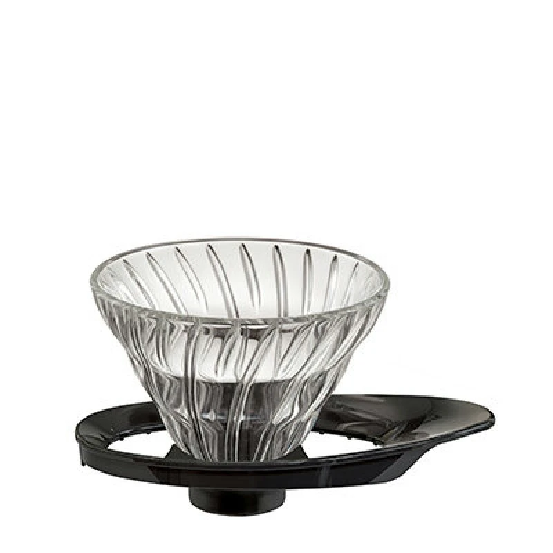 Hario V60 Glasdripper 01 / Schwarz VDGR-01-B by Hario color Svart