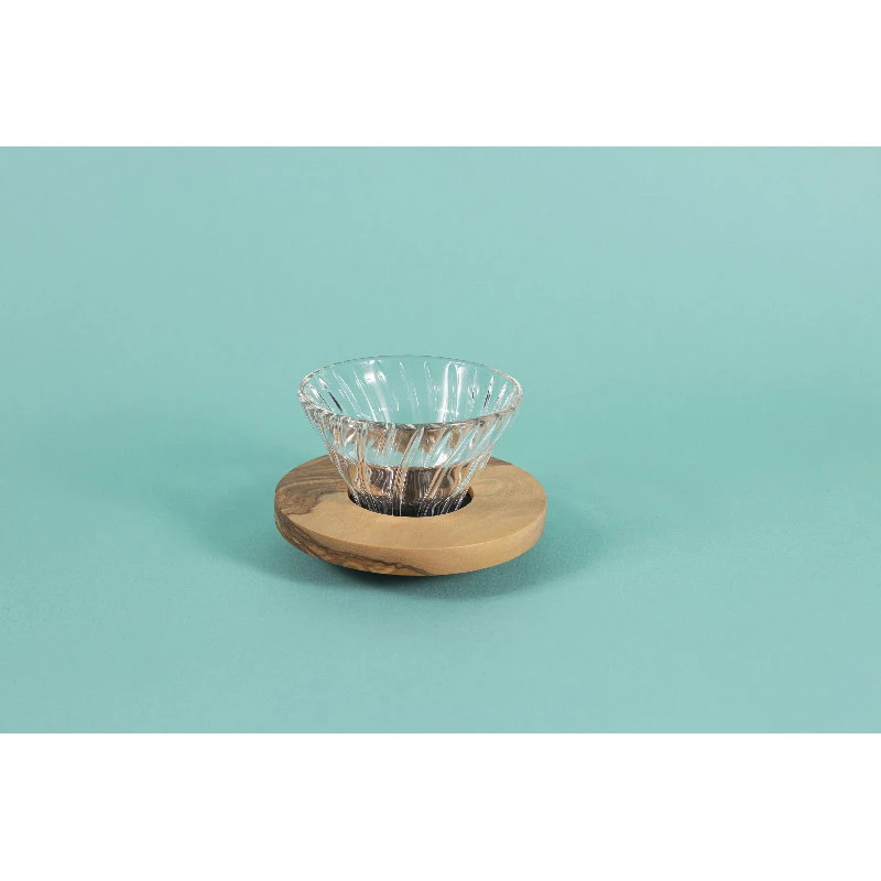 V60 Glasdripper 01 / Olivenbaum - Hario VDGR-01-OV by Hario color Svart