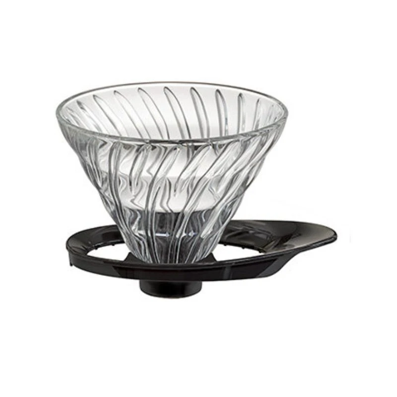 HARIO V60 Glas Dripper 02 / Schwarz VDGR-02-B by Hario color Svart
