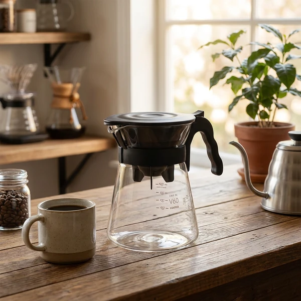 V60 Drip-in Kaffeezubereiter - Hario VDIR-02-B by Hario color Svart
