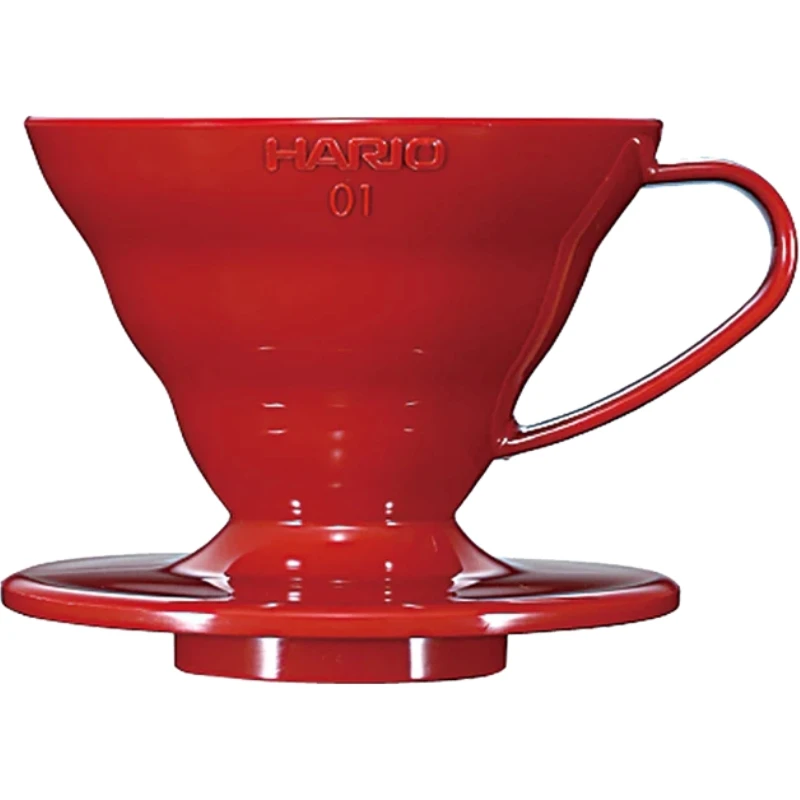 V60 Kaffeedripper 01 / Rot (PP) - Hario VDR-01-R by Hario color Svart