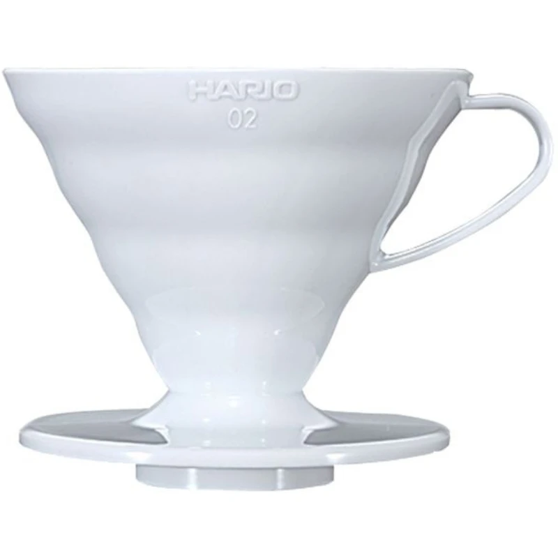 HARIO V60 Kaffeefilter 02 / Weiß (PP) VDR-02-W by Hario color Svart