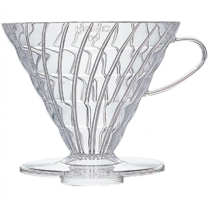 HARIO V60 Kaffeefilter Dripper 03 / Transparent VDR-03-T by Hario color Svart