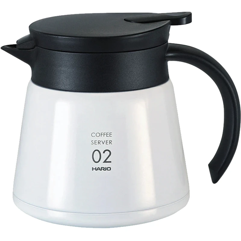 HARIO V60 Isolierkanne Weiß 600 ml VHS-60W by Hario color Svart