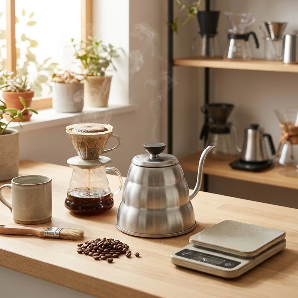 Hario V60 Buono Wasserkessel 600 ml VKBR-100-HSV by Hario color Svart