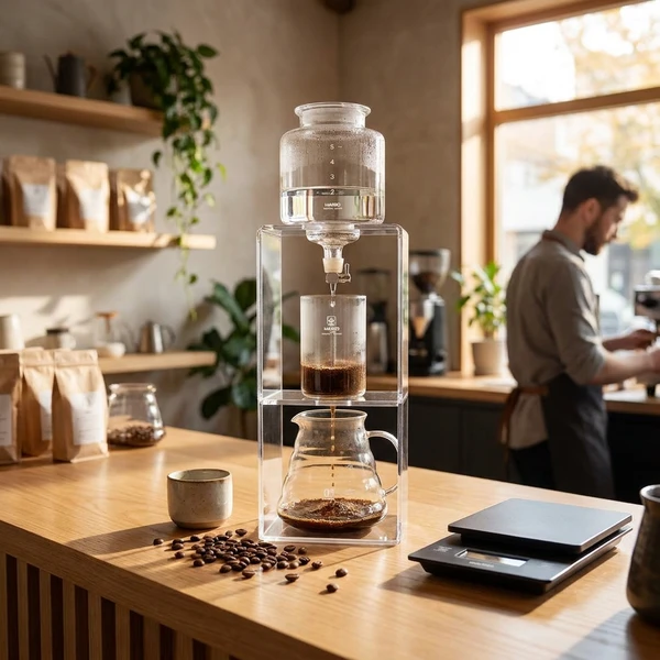 Hario Water Dripper Clear – Cold Drip Kaffeebereiter 2–6 Tassen WDCR-6 by Hario color Svart