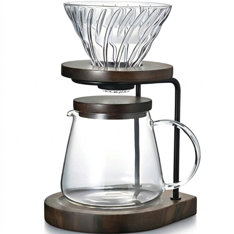 HARIO Drip-Stand-Set Walnuss WDS-1006-WN by Hario color Svart