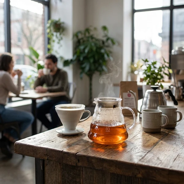 HARIO V60 Glaskanne 800 ml XGSR-80-TB by Hario color Svart