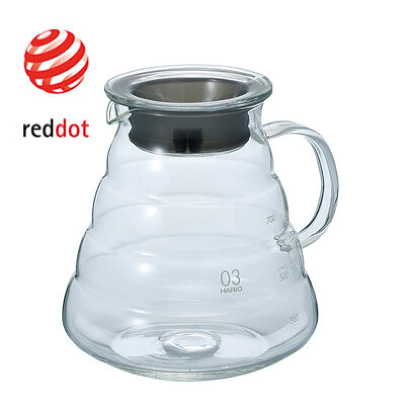 HARIO V60 Glaskanne 800 ml XGSR-80-TB by Hario color Svart