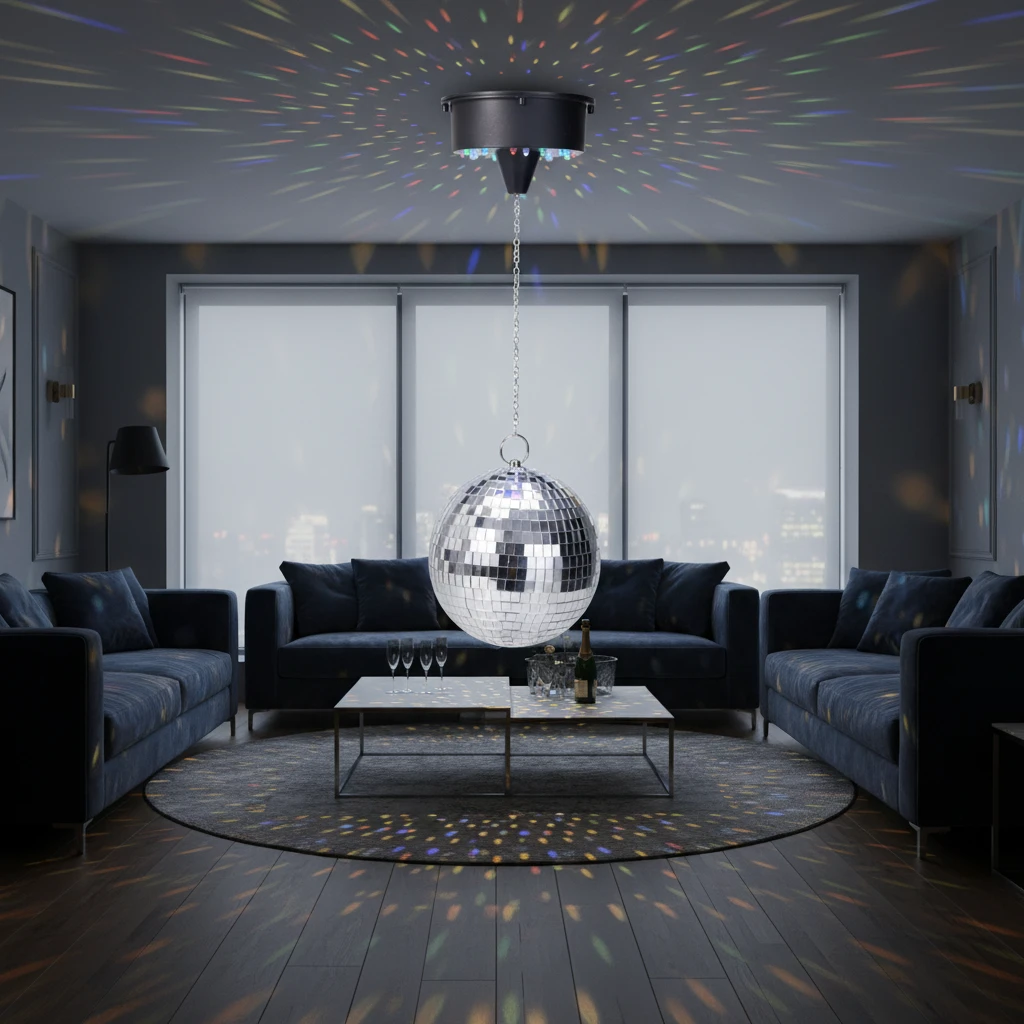 Discokugel Silber 15 cm 491502080 by Koop color Svart