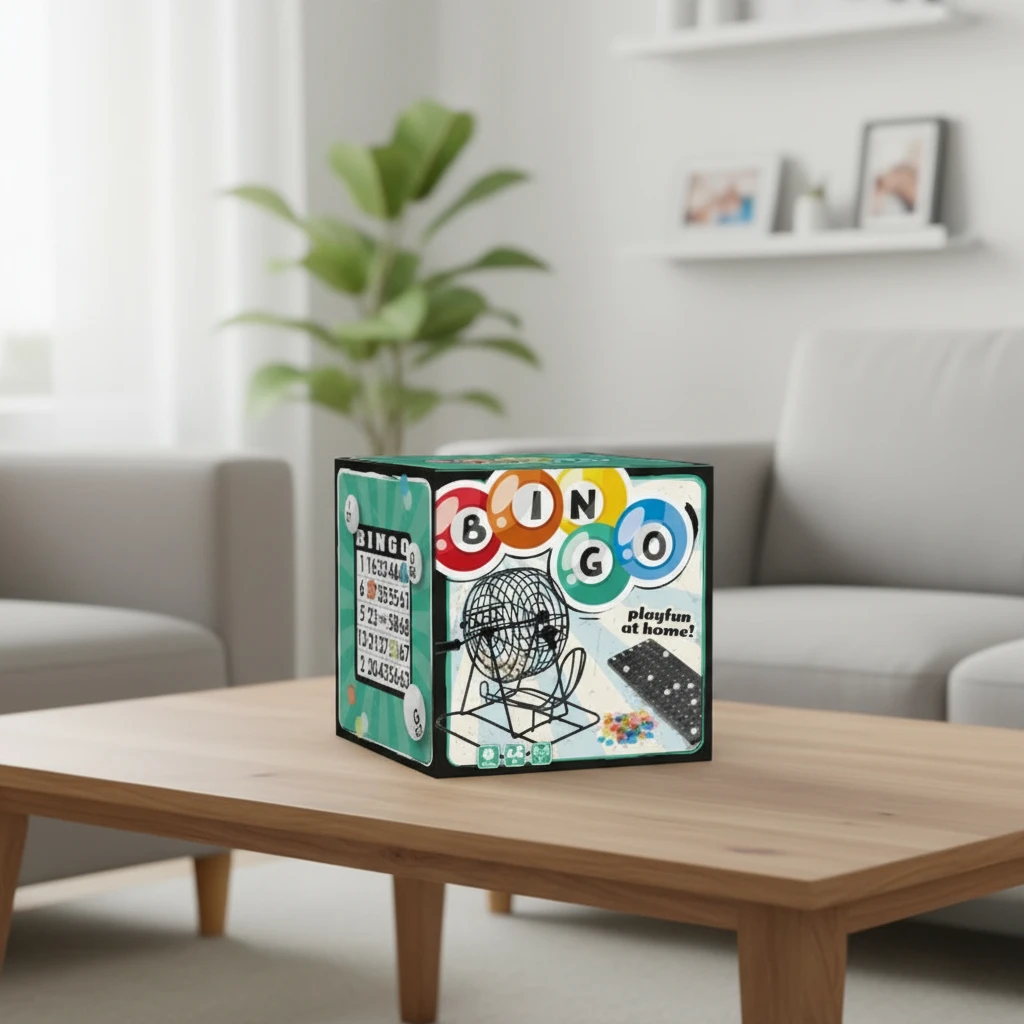 Bingo-Spielset PP 18x18x16 cm 497200240 by Koop color Svart
