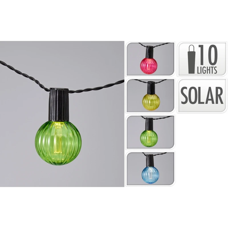 Party-Lichterkette Solar, 10 Stk. klar AF5700210 by Koop color Svart