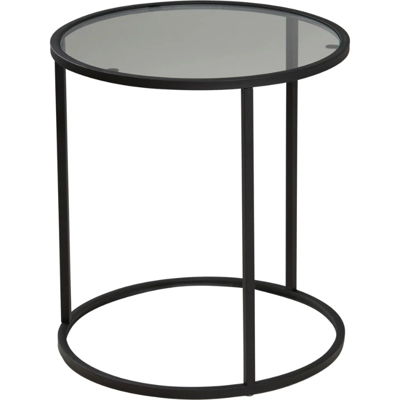 Beistelltisch 2er-Set aus Glas und Metall DD1001530 by Koop color Svart