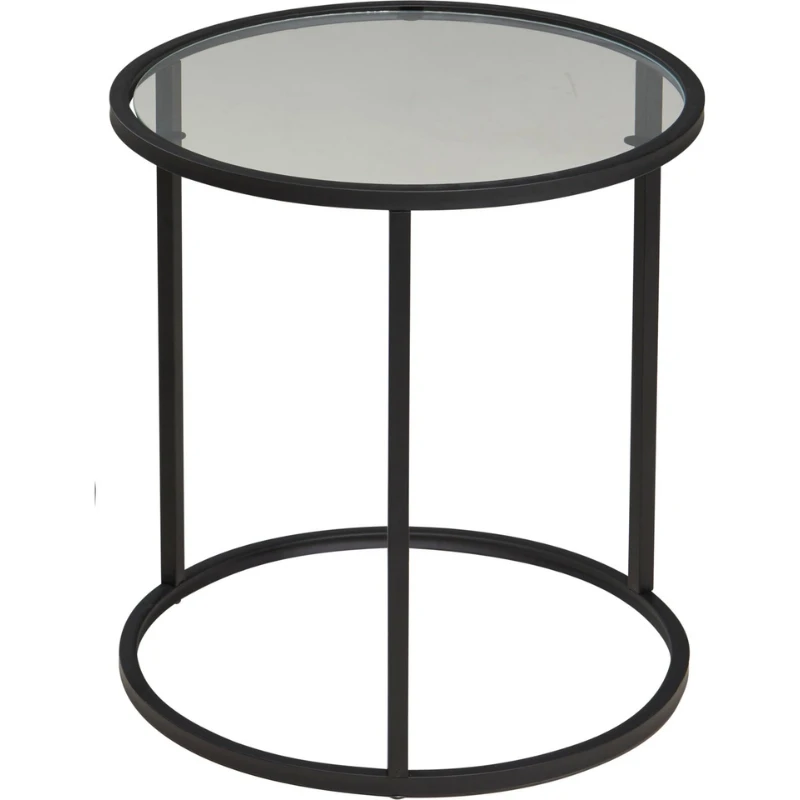 Beistelltisch 2er-Set aus Glas und Metall DD1001530 by Koop color Svart