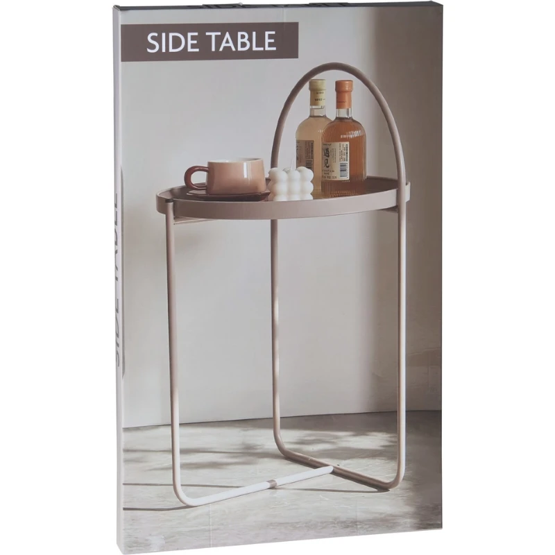 Beistelltisch 40x65 cm Sand Bogenform DD1001560 by Koop color Svart