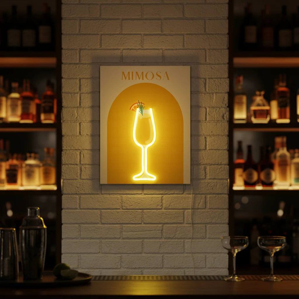 Neon-Wanddekoration Cocktails 40 cm NE1100000 by Koop color Svart