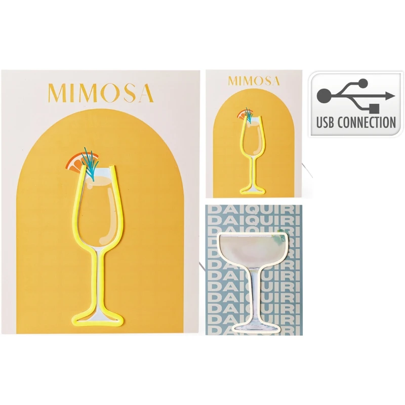 Neon-Wanddekoration Cocktails 40 cm NE1100000 by Koop color Svart