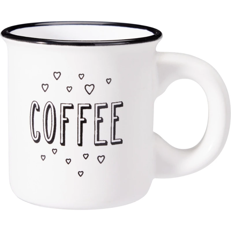 Kaffeebecher-Set 7-tlg. 110 ml Q09000050 by Koop color Svart