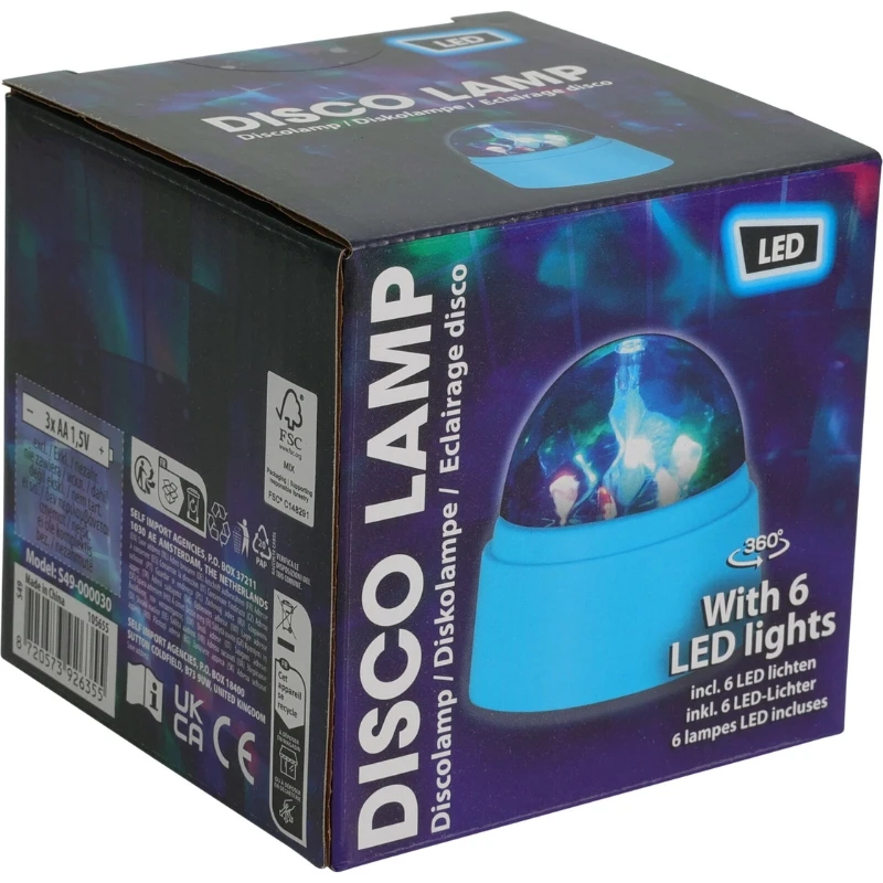 Discolampe Ø9xH10 cm S49000030 by Koop color Svart