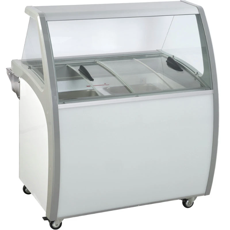 Speiseeisvitrine für 6 Eisbehälter - SIC6WB - Scandomestic 23424510000SIC6WB by Scandomestic color Svart