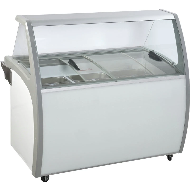 Eisvitrine für 9 Eisbehälter - SIC9WB - Scandomestic 23424510000SIC9WB by Scandomestic color Svart